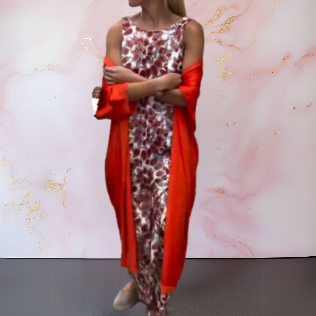 Melina™ | Elegant Dress with Matching Cardigan