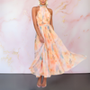 Noemi™ | Sophisticated Tailored Dress with Watercolor Print