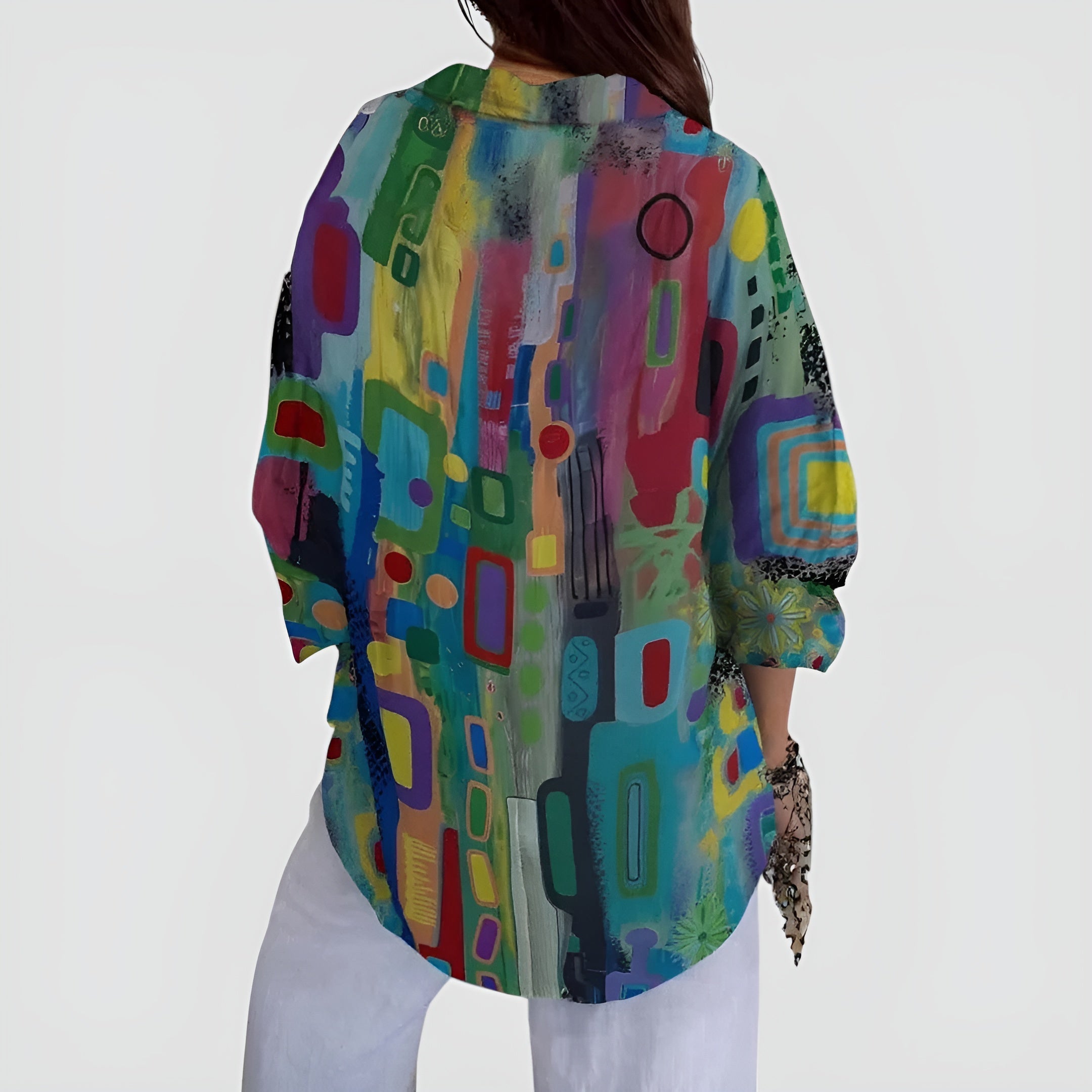 Ella™ | Blouse with geometric pattern