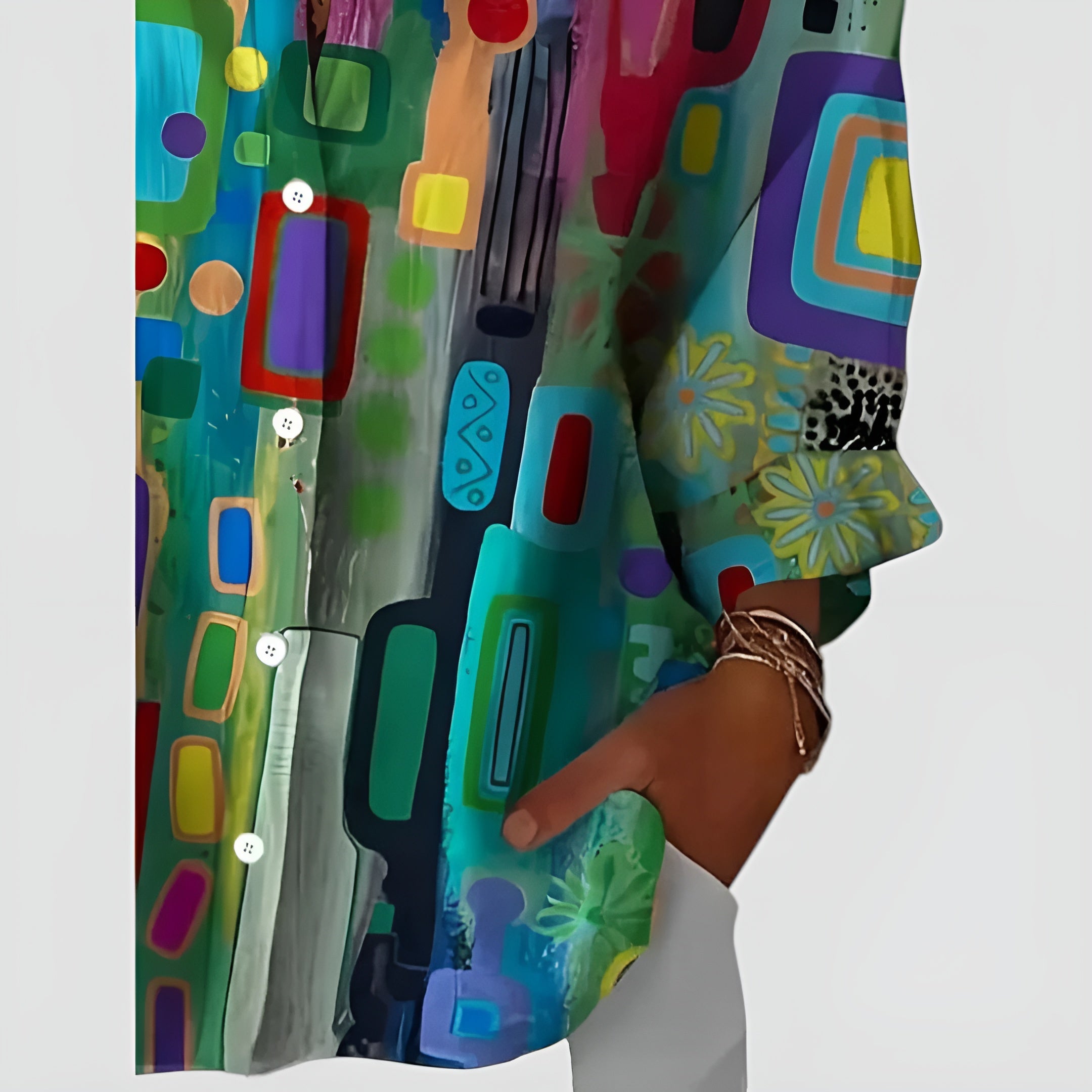 Ella™ | Blouse with geometric pattern